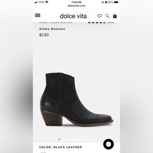 Dolce Vita Silma Booties black leather 8.5